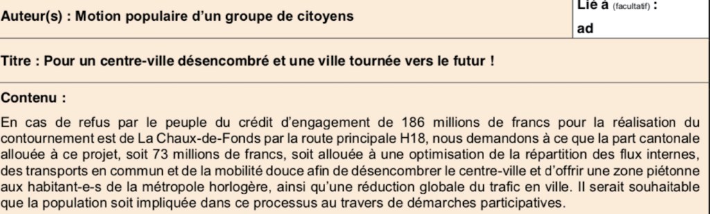 La motion populaire de Solidarités sur la H18 a été balayée par le Grand&nbsp;Conseil￼